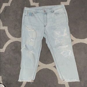 American Eagle Outfitters distressed mom jeans